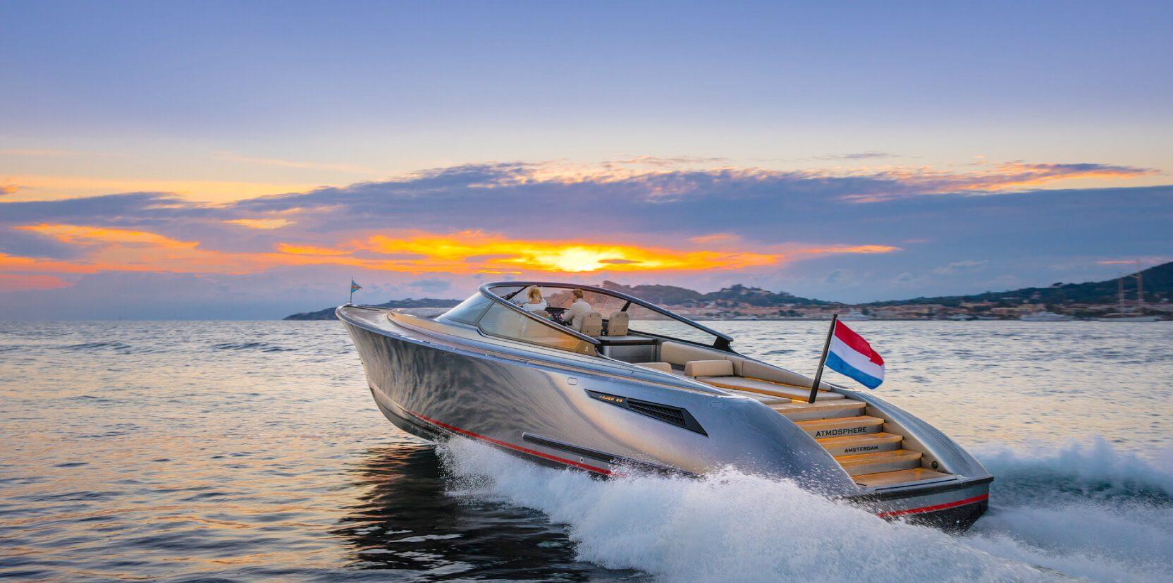 Sonnenuntergang auf dem Boot